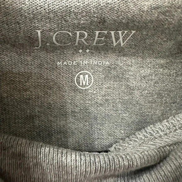 JCrew Turtle Neck Women’s Medium Gray Cotton - Picture 4 of 6